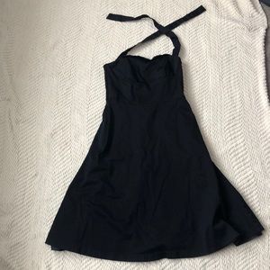 White House Black Market Black Midi Dress